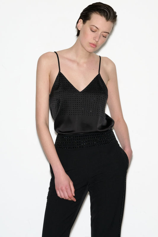 Achat Top satiné T - PEARLS NOIR - School Rag