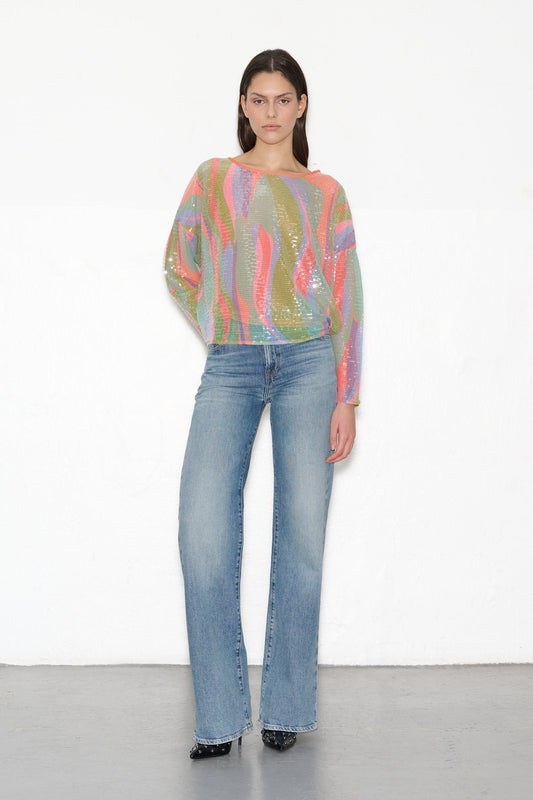 Achat Top T - PALERME WAVES MULTICO - School Rag