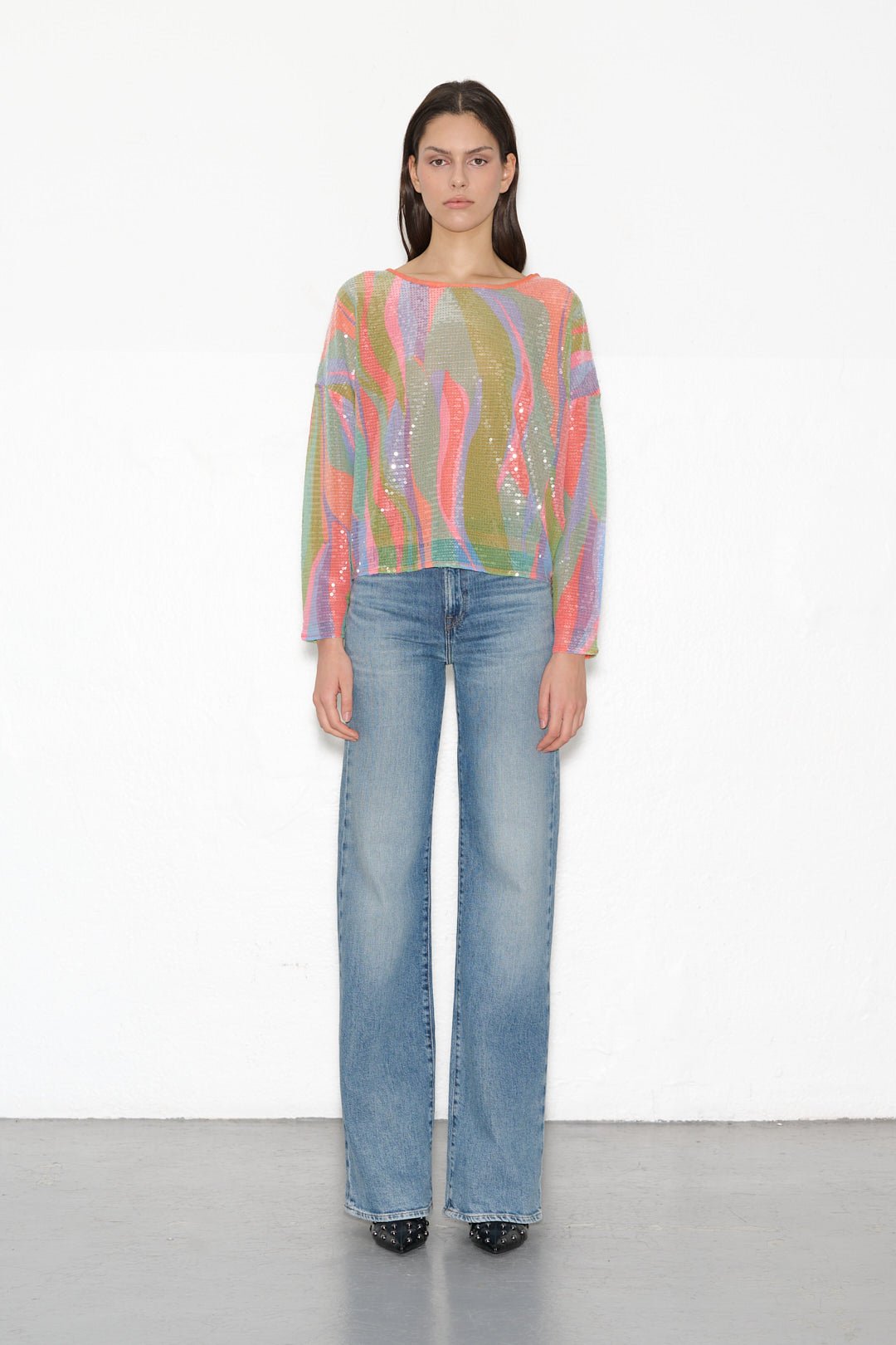 Top T - PALERME WAVES MULTICO - School Rag