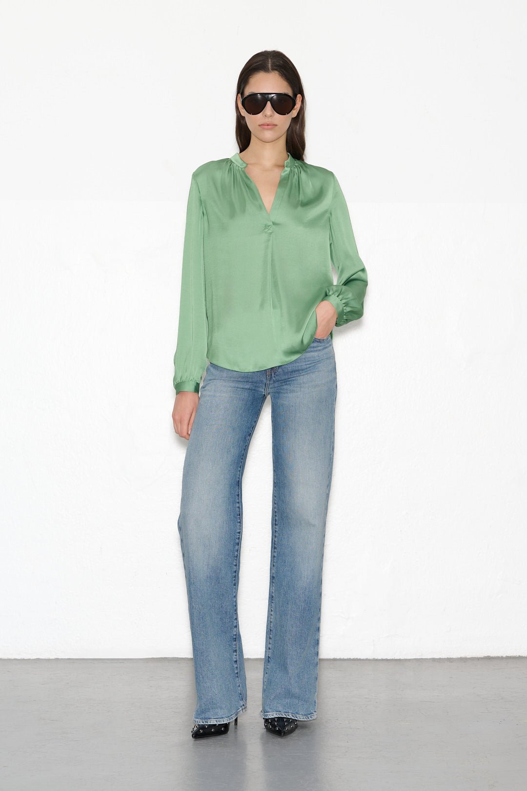 Top TOMS VERT - School Rag