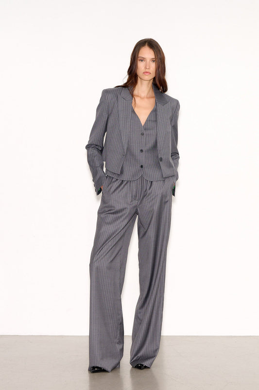 Achat Veste de costume courte VANY CAPONE GREY STRIPES - School Rag