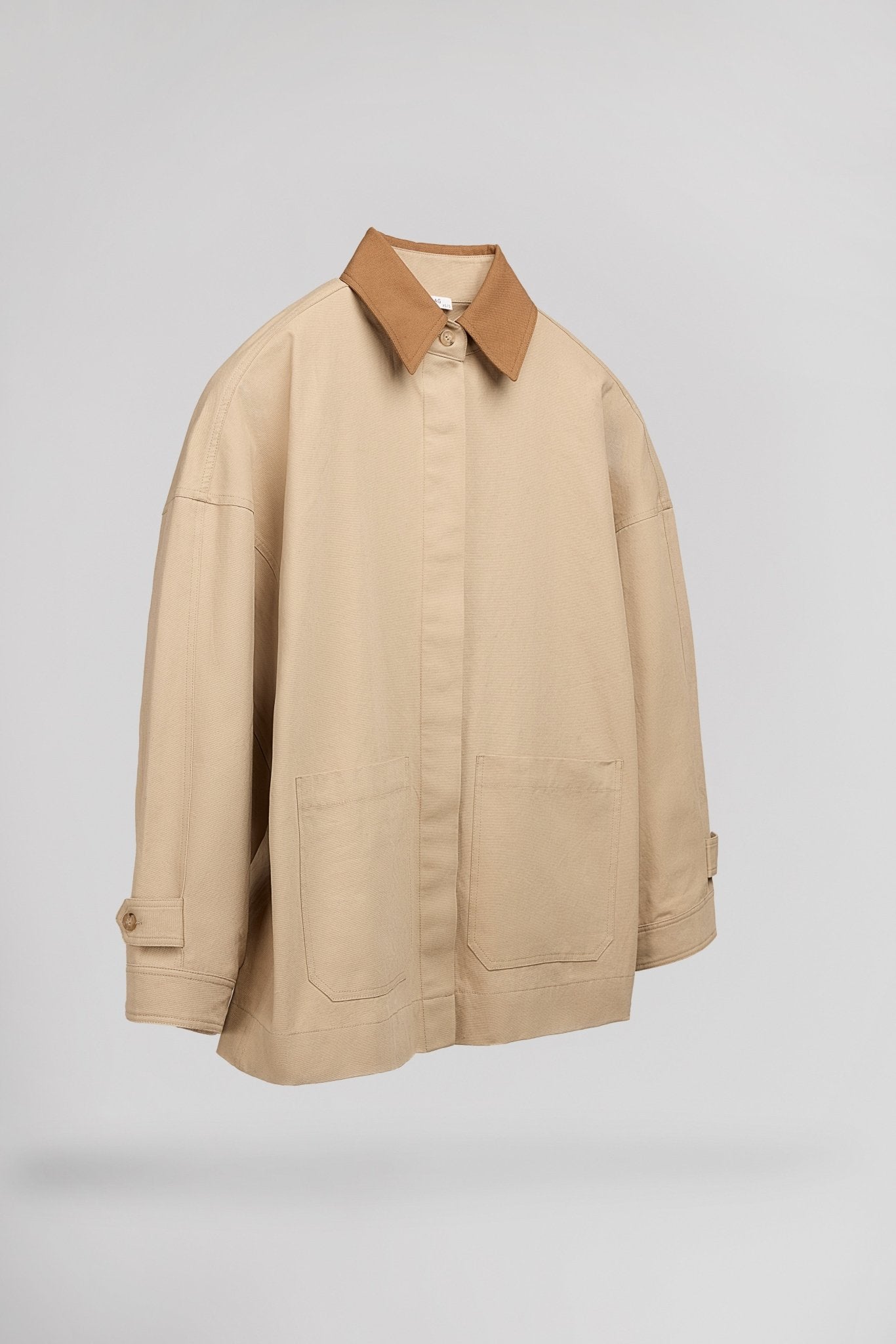 Veste oversize col chemise V - COLWOOD NATUREL - School Rag