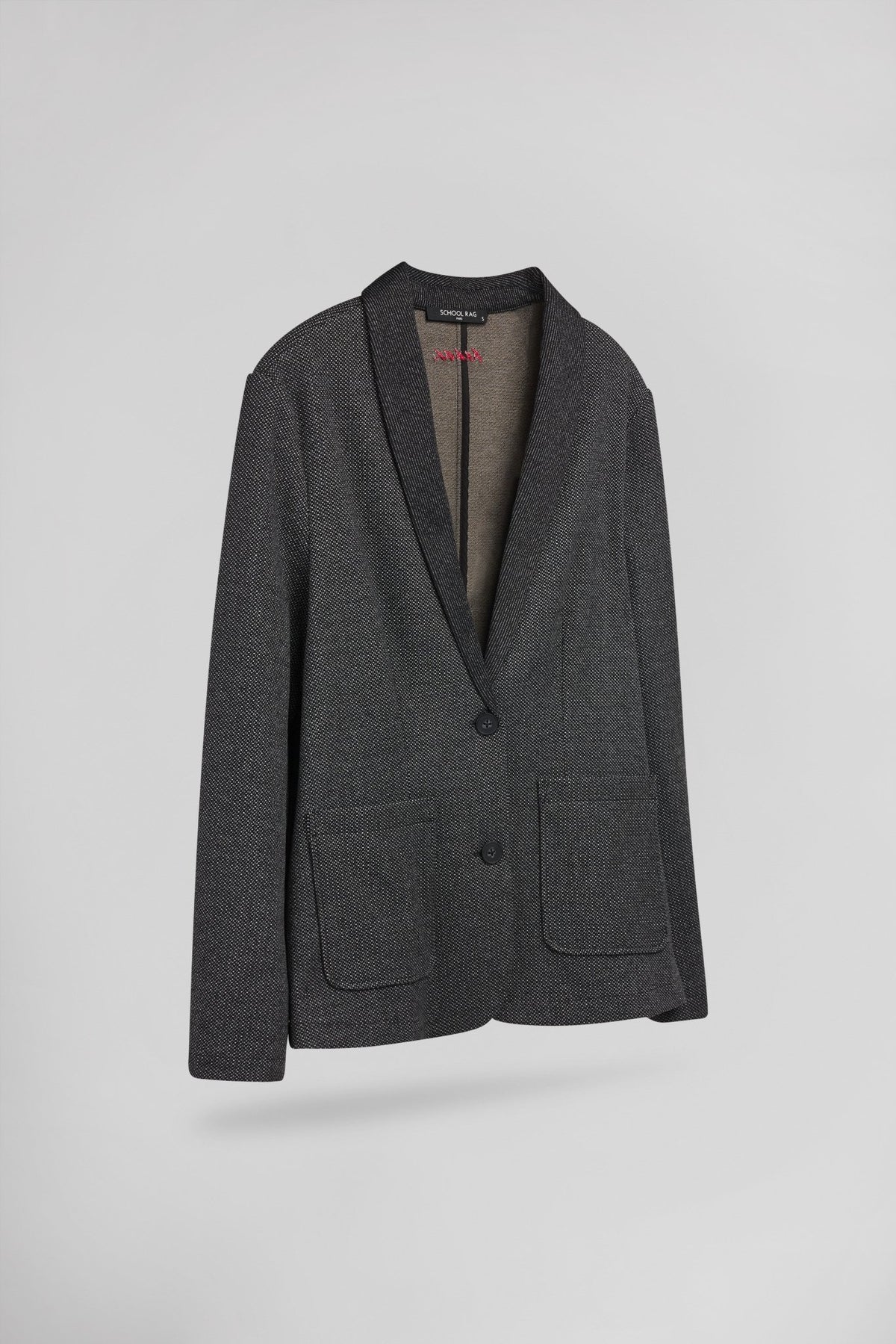 Veste tailleur en maille V-NUNA - School Rag
