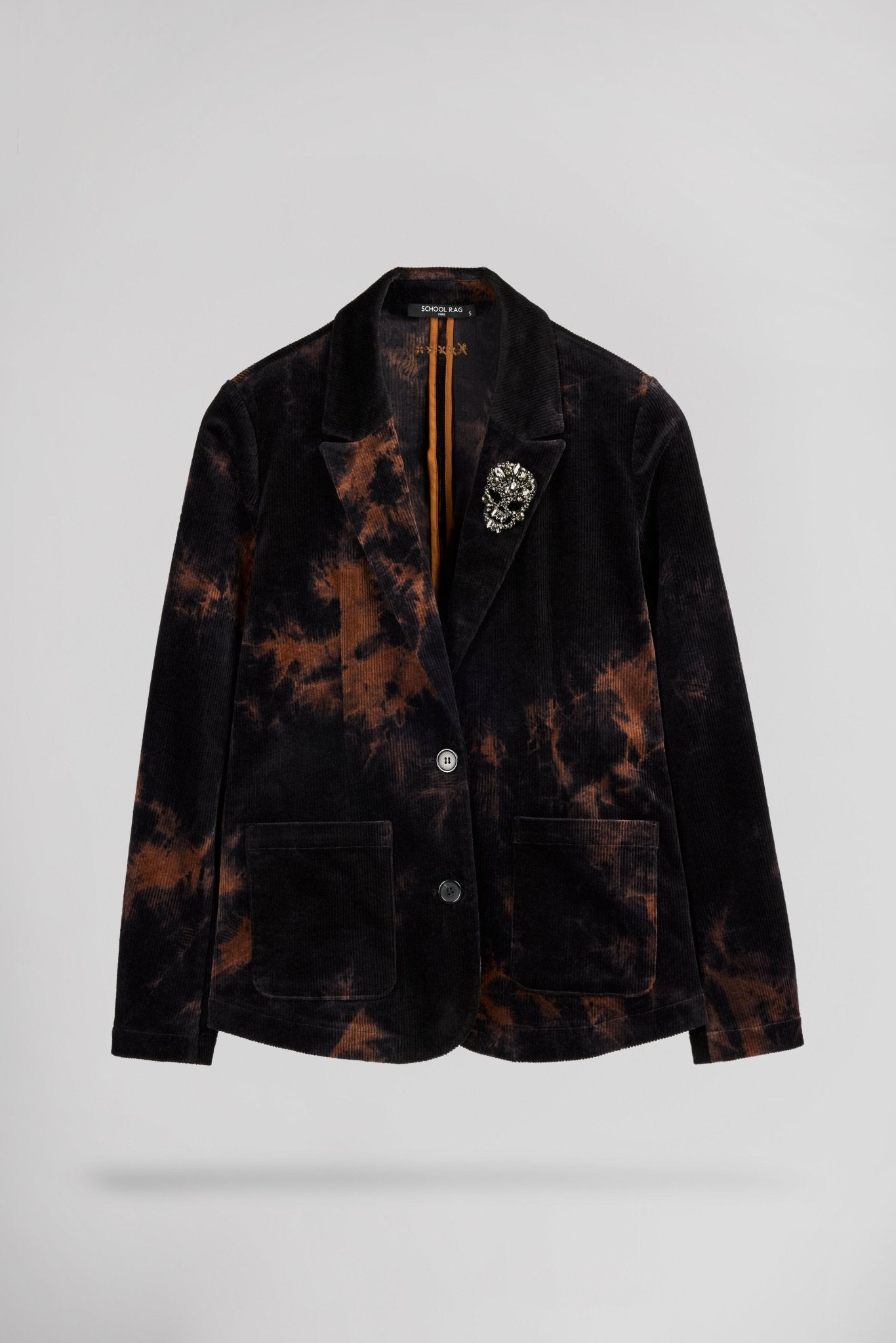 Veste tailleur velours tie & dye VENTURA SPRAY - School Rag