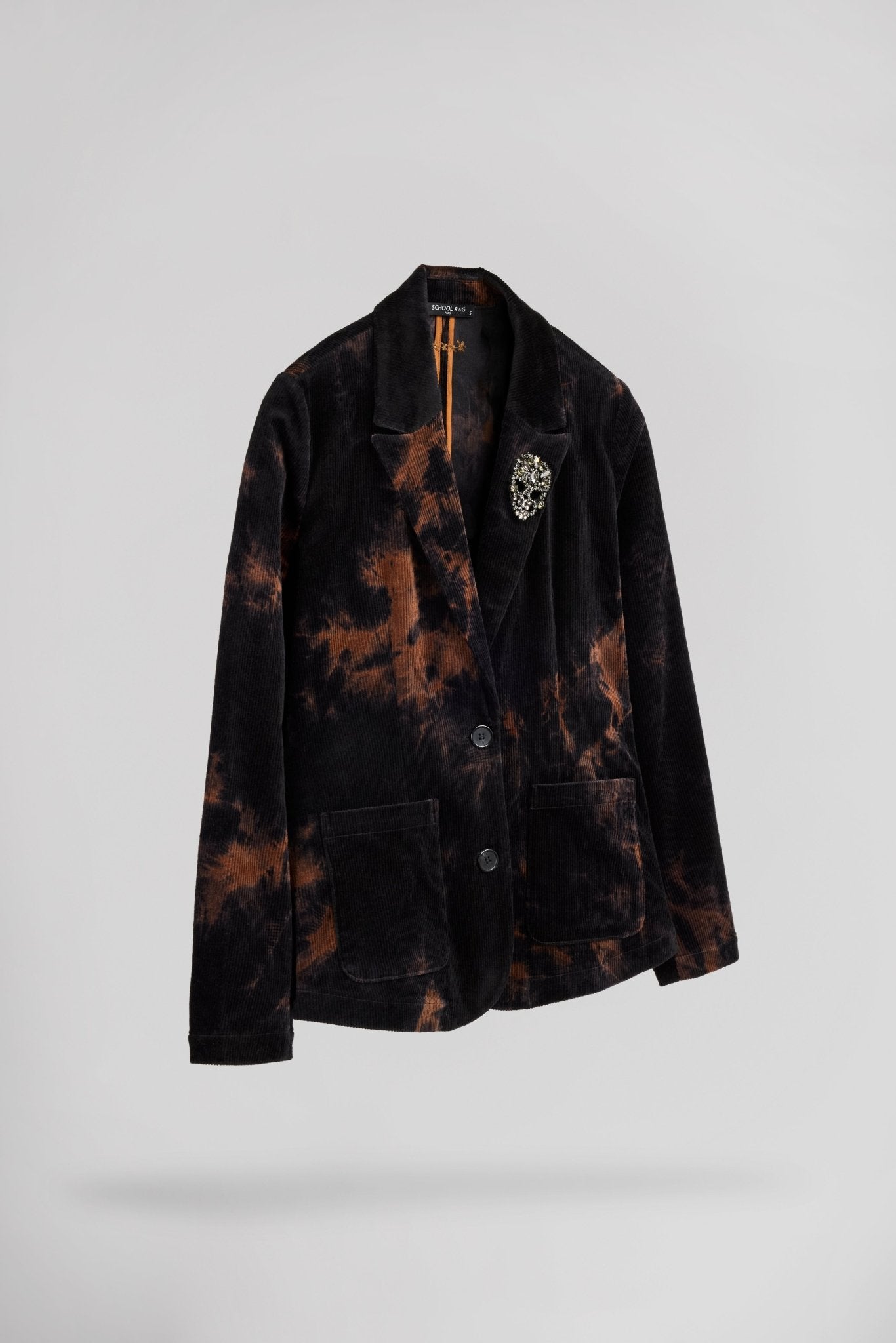 Veste tailleur velours tie & dye VENTURA SPRAY - School Rag