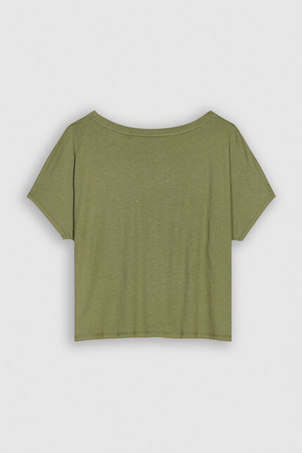 TINOA Tee-shirt oversize  en lin et coton