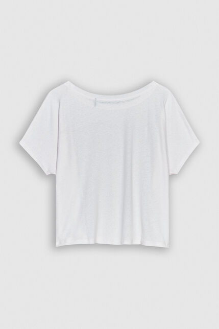 TINOA Tee-shirt oversize  en lin et coton