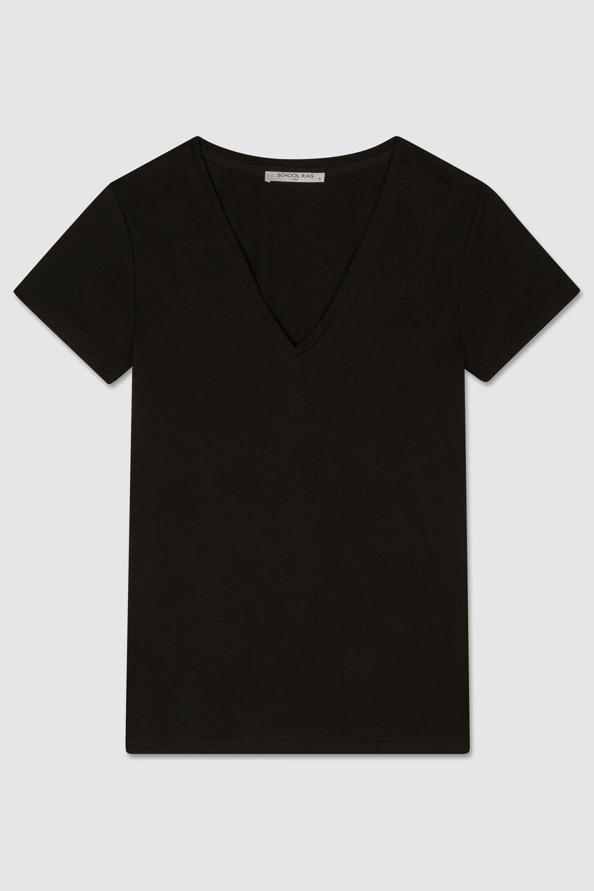 T-shirt en jersey - TESSA COLORS, NOIR, large