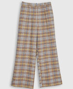 Pantalon à carreaux en laine  - Preppy Tartan, TABACCO CHECKS, large
