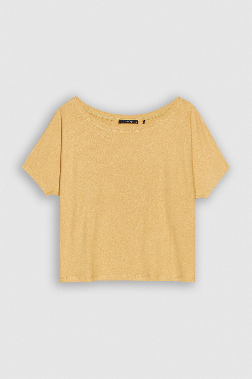 TINOA Tee-shirt oversize  en lin et coton, CAMEO, large