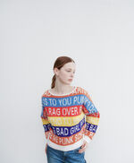 Pull oversize à rayures multicolores - PAYTON, REVERSE QUOTES, large