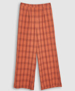 Pantalon large à carreaux  - Pacha Checks, CARAMEL CHECKS, large