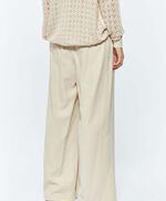 Pantalon tailleur ample  PTL-SOPHIE LIGHT, MILK, large