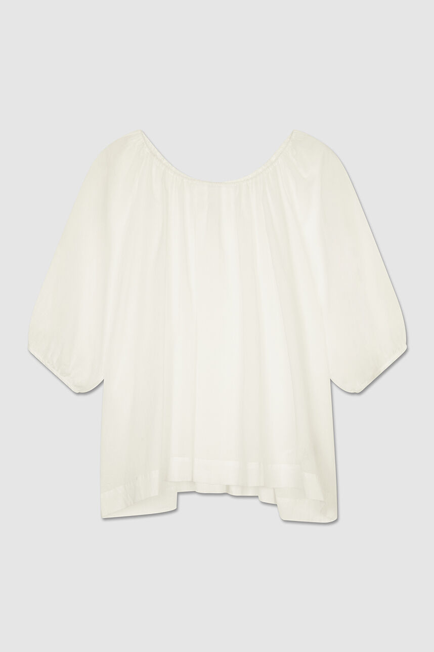 Top oversize T-ANGE VOILE, BLANC, large