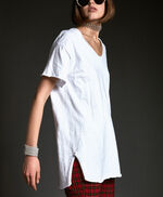 Tee-shirt long  - Theola, BLANC, large
