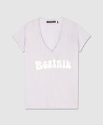 Tee-shirt à strass - TESSA BEATNIK, PASTEL MAUVE, large
