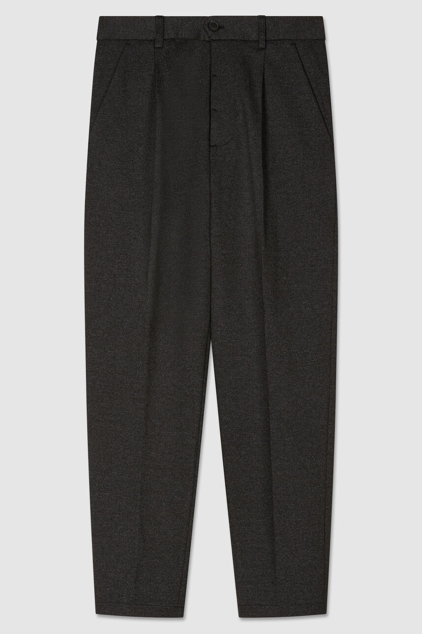 Pantalon coupe carotte PTL-CLOVIS MIX, BLACK MIX, large
