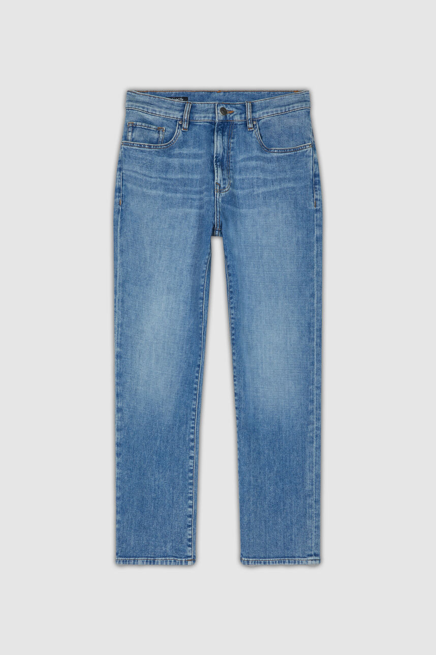 Jeans droit 5 poches BEMAN DENIM, VINTAGE/INDIGO, large