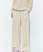 Pantalon tailleur ample  PTL-SOPHIE LIGHT, MILK, large