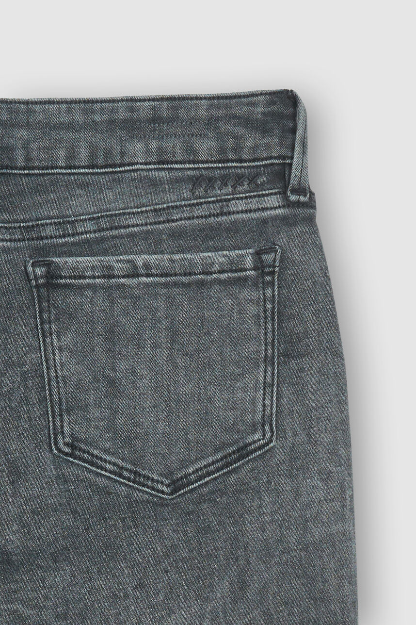 Jeans skinny fermeture à lacets  - Vynil Cross, NOIR NEIGE, large