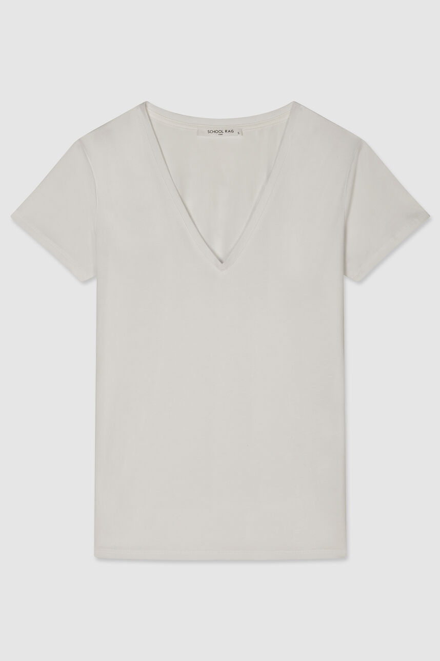 T-shirt en jersey - TESSA COLORS, BLANC, large