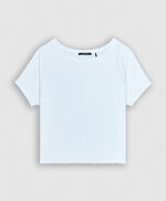 TINOA Tee-shirt oversize  en lin et coton, BLANC, large
