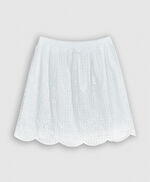 JALIA Jupe broderie anglaise, BLANC CASSE, large