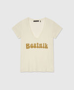 Tee-shirt à strass - TESSA BEATNIK, PERLE, large