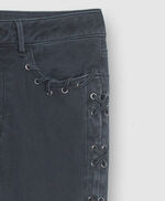 Jeans skinny à laçets   - Alyx Cross Black, NOIR, large