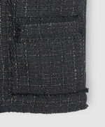 Veste en tweed sans manche  - Vanille, BLACK LUREX CHECKS, large