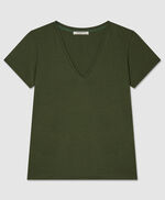 T-shirt en jersey - TESSA COLORS, DEEP GREEN, large