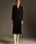 Robe tailleur plissée  - Rosemay, NOIR, large