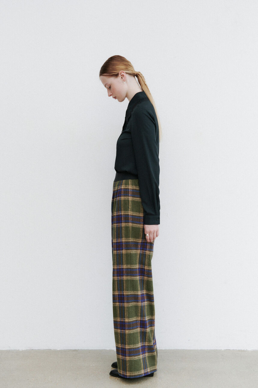 Pantalon ample à carreaux PEPPERMINT SCOTLAND, SCOTLAND GREEN, large