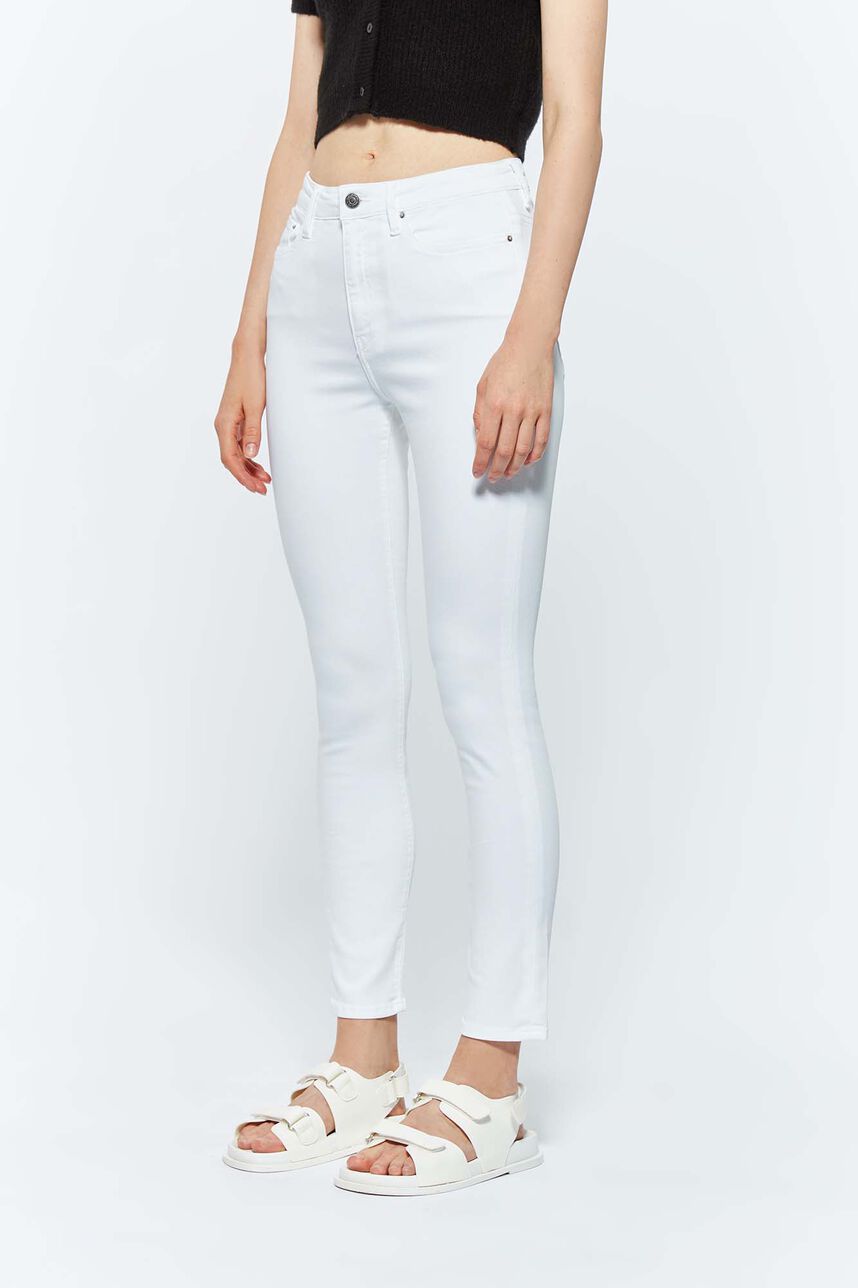 Pantalon 5 poches skinny - STUDIO WHITE, BLANC, large