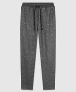 Pantalon effet jogging en laine mélangée PONTEE SEQUINS, GREY SEQUINS, large