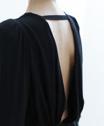 Robe courte effet portefeuille RINA BLACK, NOIR, large