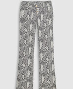 Pantalon bootcut imprimé python  - Perla Bc Snake, GREY SNAKE, large