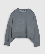 Sweat col rond - Sauria, MIDDLE GREY MELANGE, large