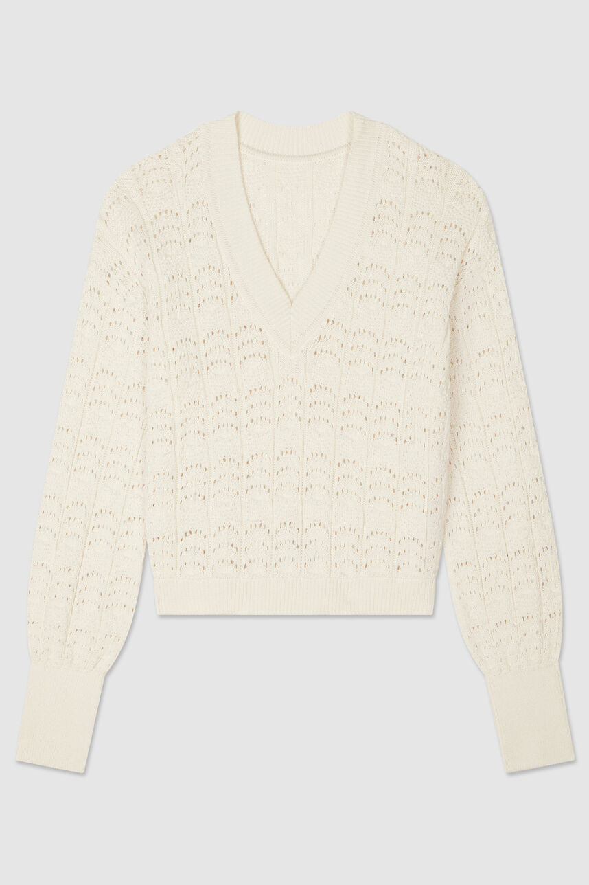 Pull court BAMBIE, OFF WHITE, large