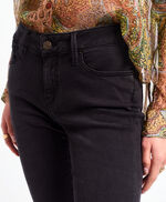 Jeans 5 poches délavé - ALYSON MID RISE, OLD BLACK, large