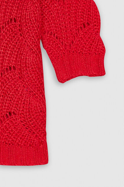 POLLY Pull tricoté en forme d'arabesque ajourée